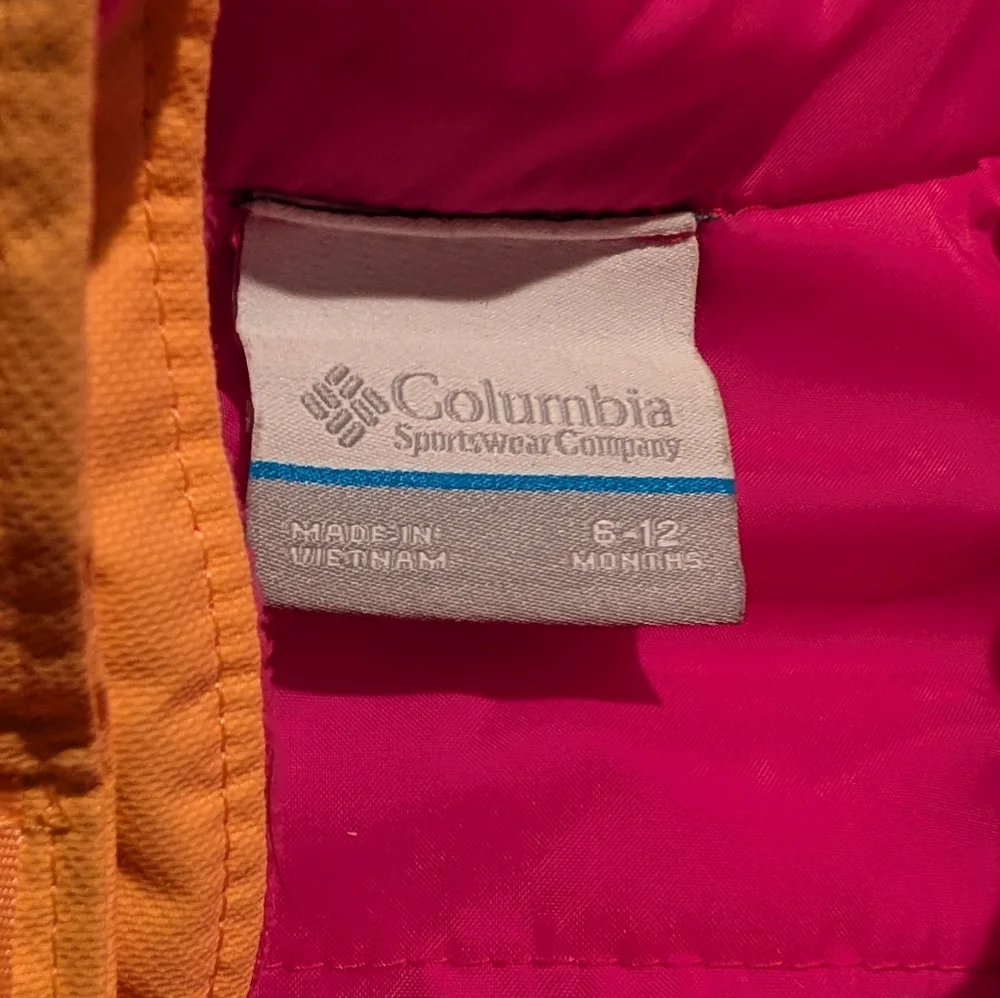 Columbia Fuchsia and Orange Snowsuit
